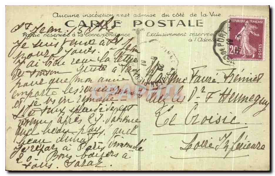 CPA Saint Jean Pied de Port Vue Generale prise du Coteau d Ascarat et chaines de montagnes — Rückseite