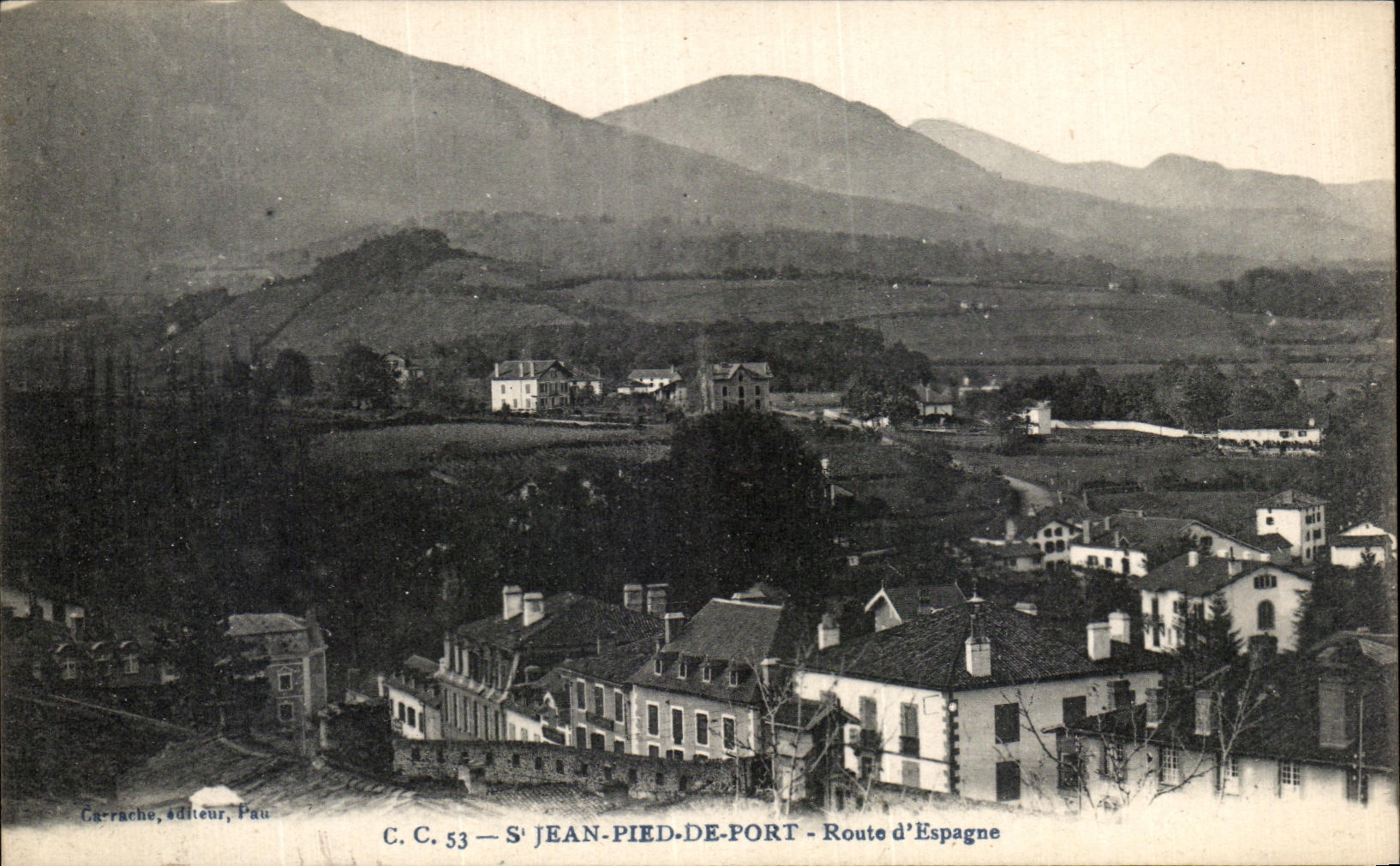 S' JEAN-PIED-DE-PORT — Ruta de España — Carrache, editor, Pau, C.C. 53