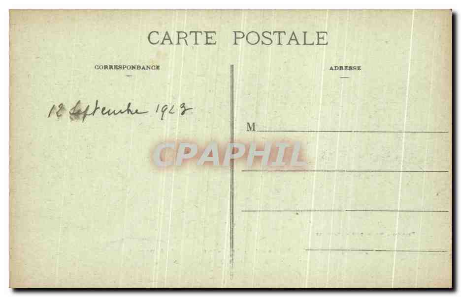 CPA Hendaye Boutevard de la Plage Au fond l Espagne  — Rückseite