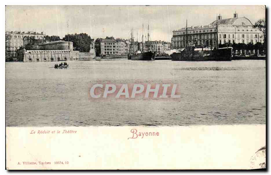 CPA Bayonne Le reduit et le theatre Bateaux 