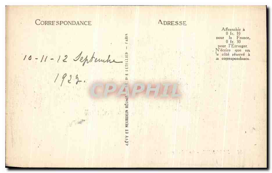CPA Bayonne le Theatre — Verso