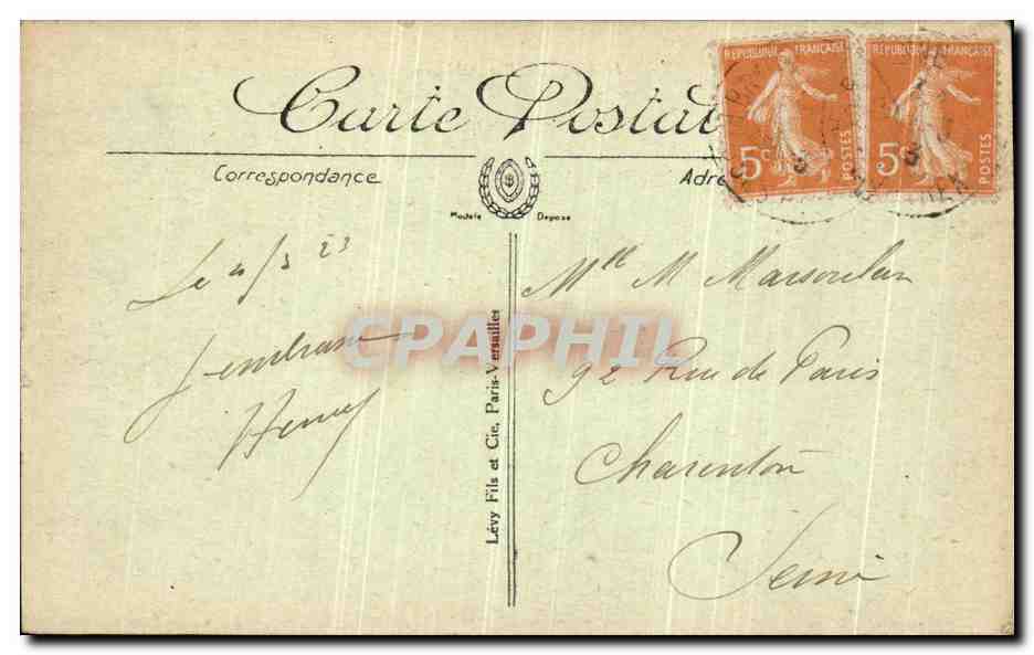 CPA Bayonne Le Quai du Port Mayou — Rückseite