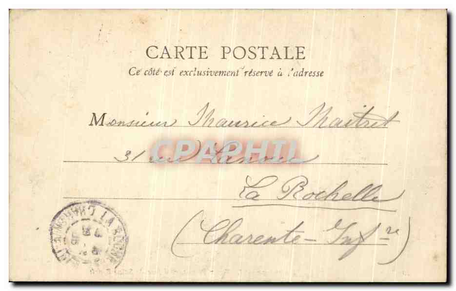 Bayonne - Le Vieux Réduit, côté face de Saint-Esprit — B.J.C., Paris, n°19 — Verso