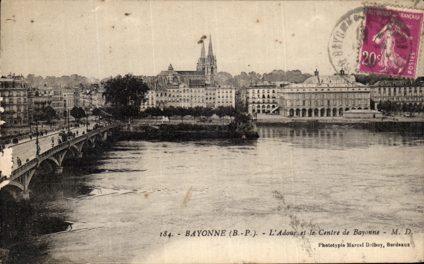 CPA Bayonne L Adour et le Centre de Bayonne