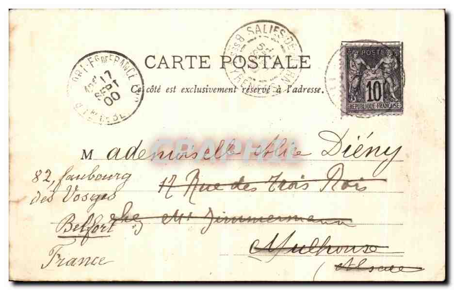 CPA Pau Chateau D Henri IV — Verso