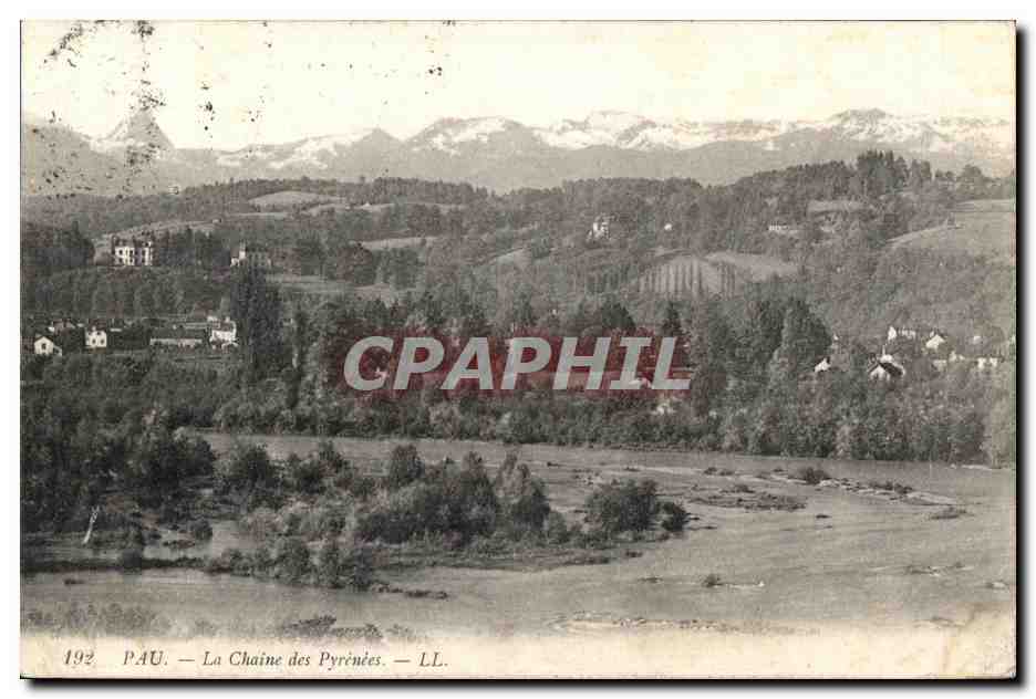 CPA Pau Le Chaine des Pyrenees