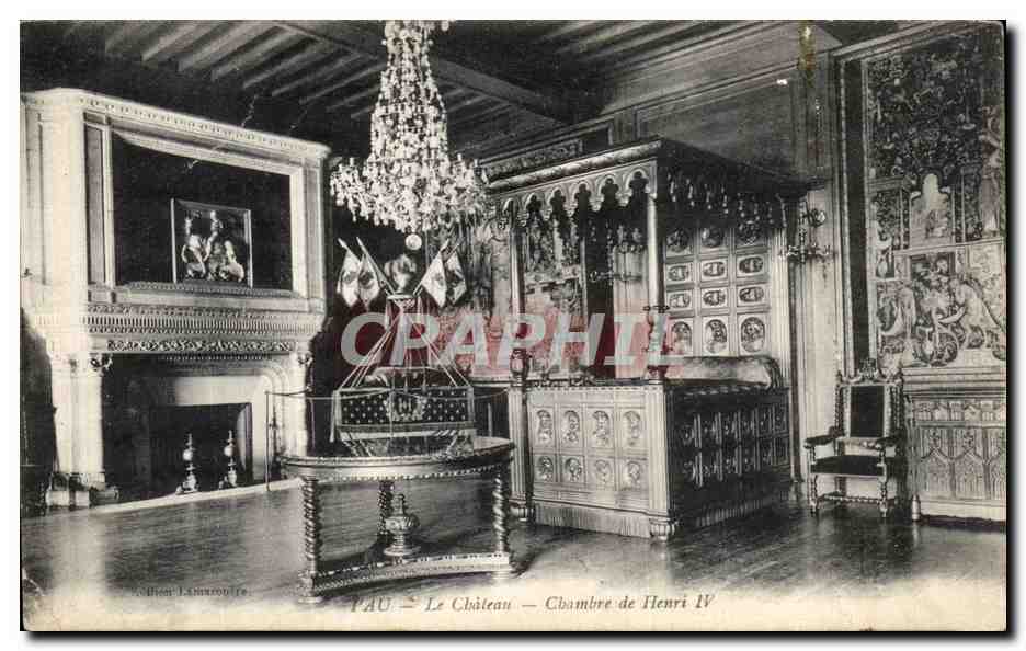 Pau — Le Château — Chambre de Henri IV — Édition Lannuon