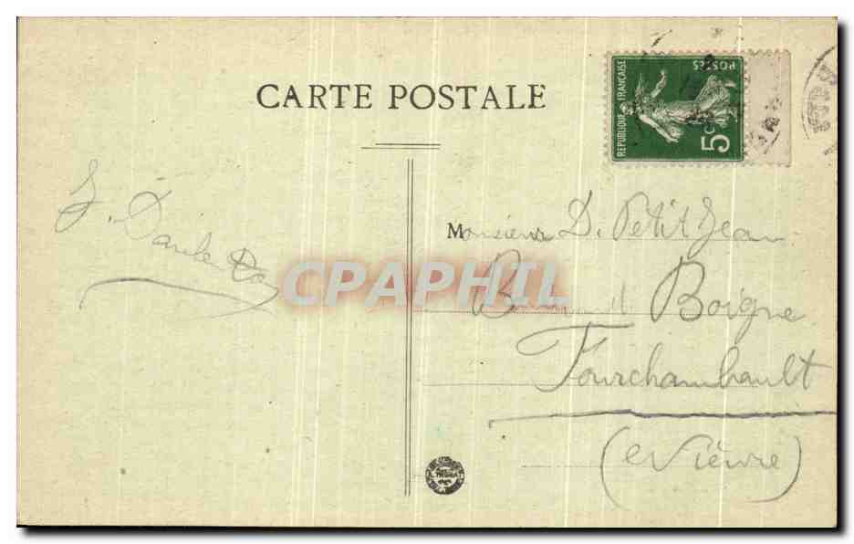 Château de Pau — Salon de Famille — Éditeur V. Virichon, n°9 — Reverso