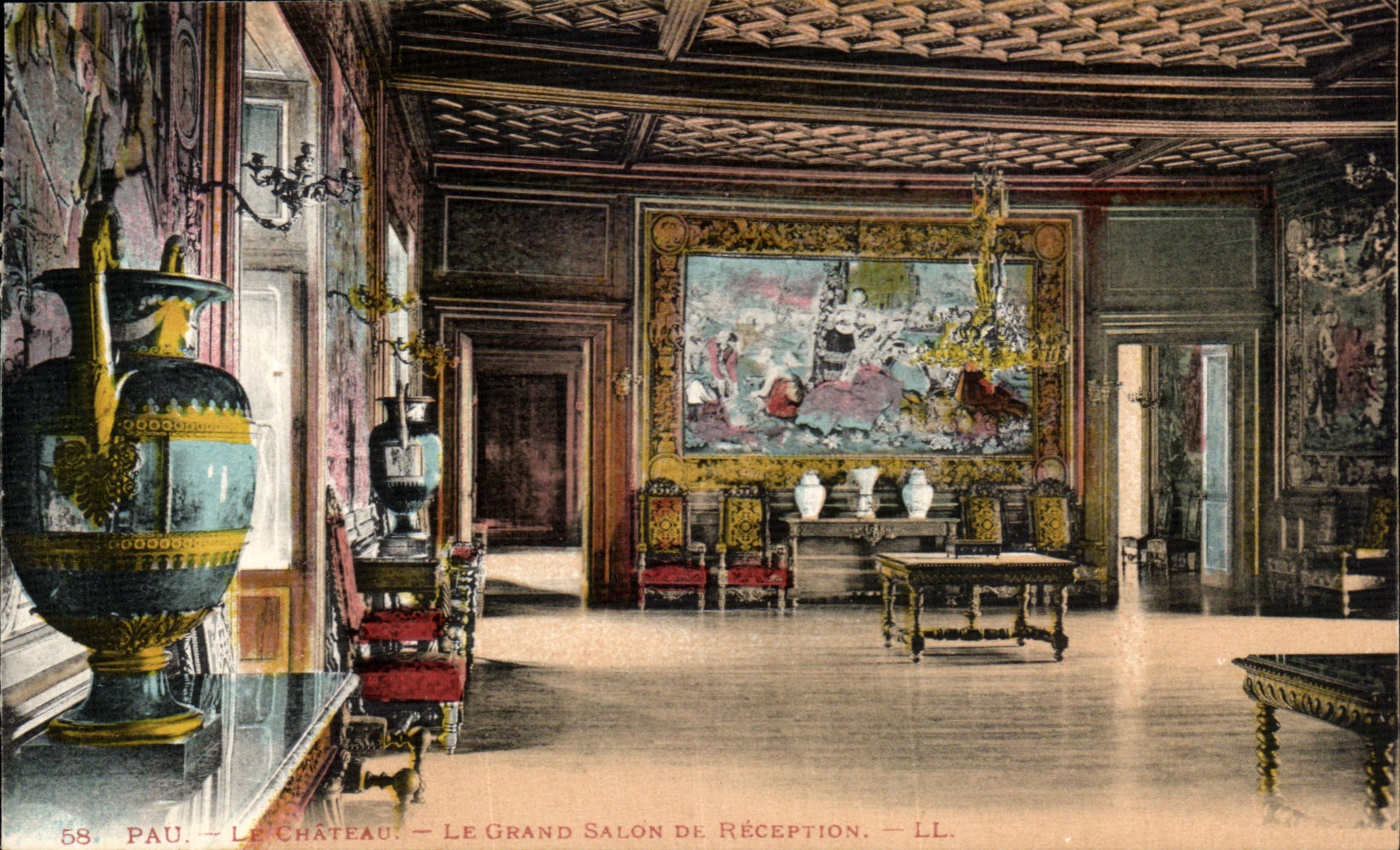 Pau — Le Château — Le Grand Salon de Réception — LL. — N° 58