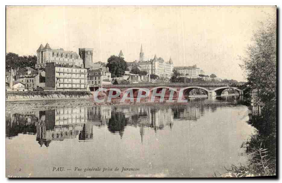 PAU — Vue générale prise de Jurançon — CPAPHIL
