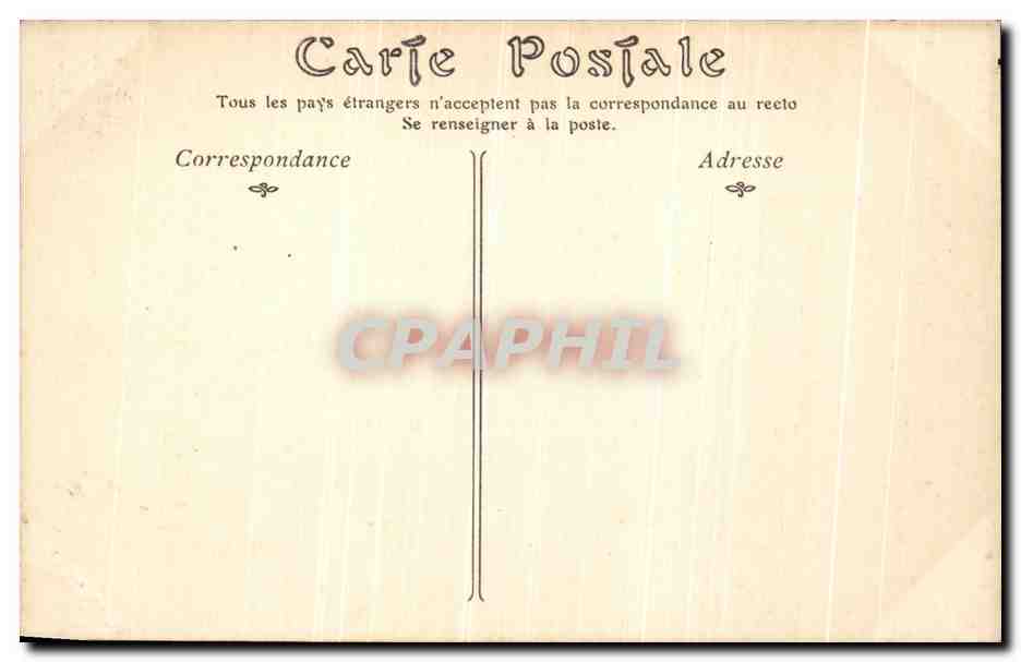CPA Pau Le Chateau et la Basse Ville — Rückseite