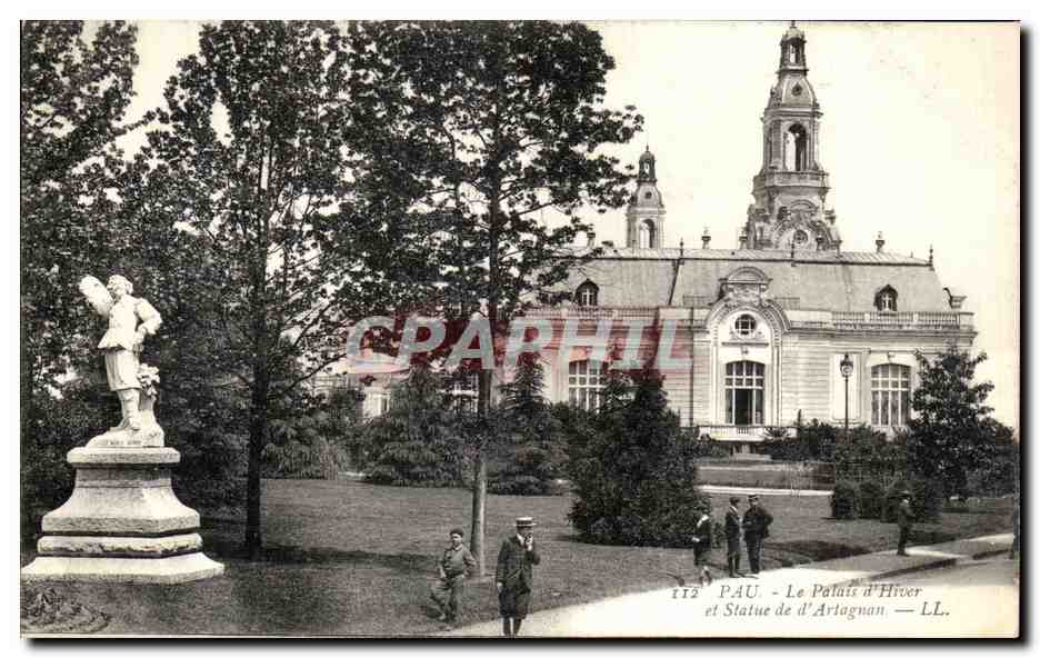 Pau - Le Palais d'Hiver et Statue de d'Artagnan — LL. n° 112