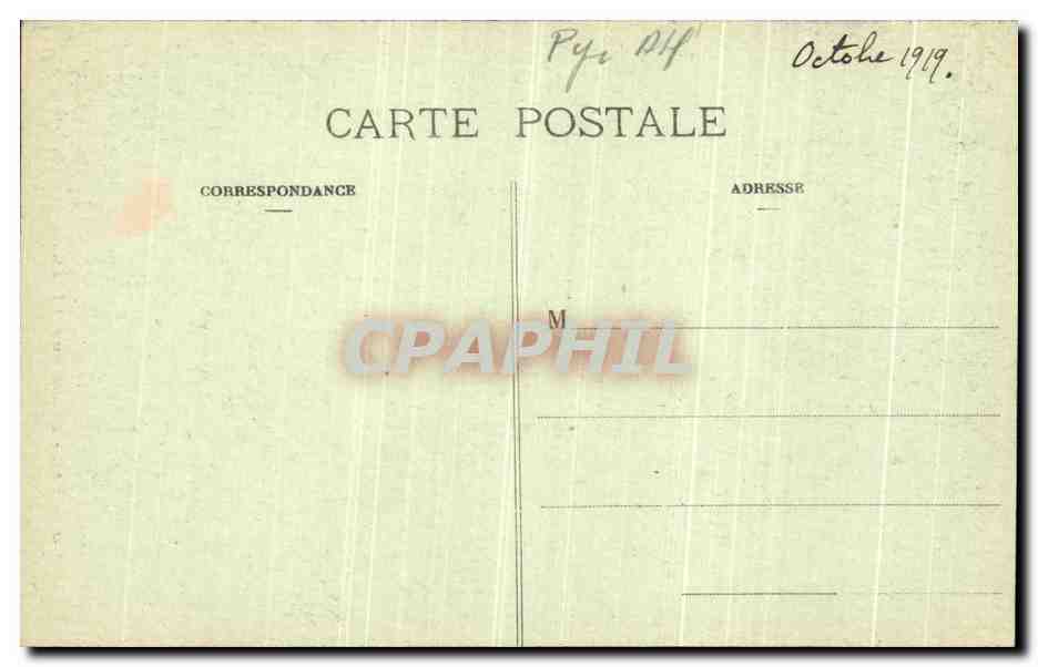 CPA Pau Le Chateau  — Rückseite