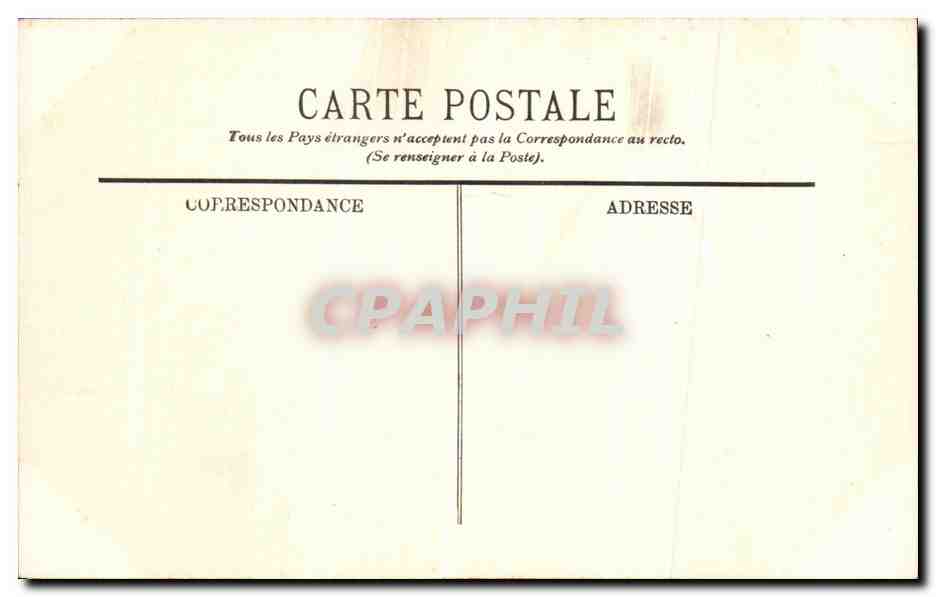 CPA Biarritz La Roche Percee a Maree Basse — Verso