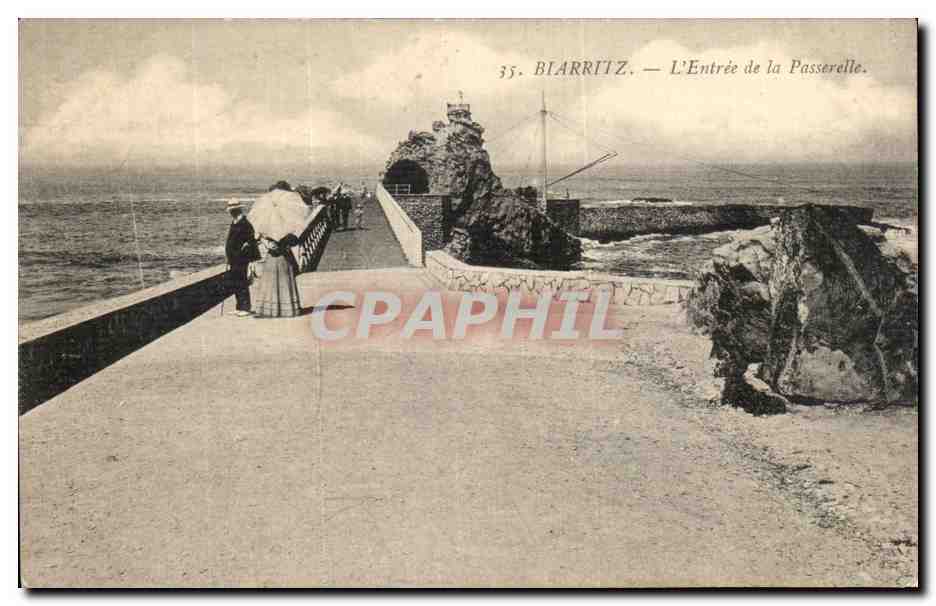 Biarritz — L'Entrée de la Passerelle — éditeur inconnu, n° 35