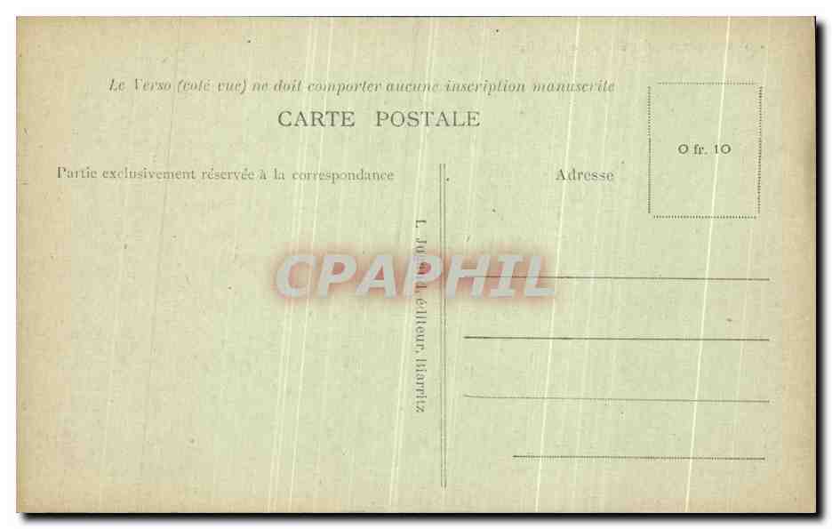 CPA Biarritz Esplanade De La Vierge  — Verso