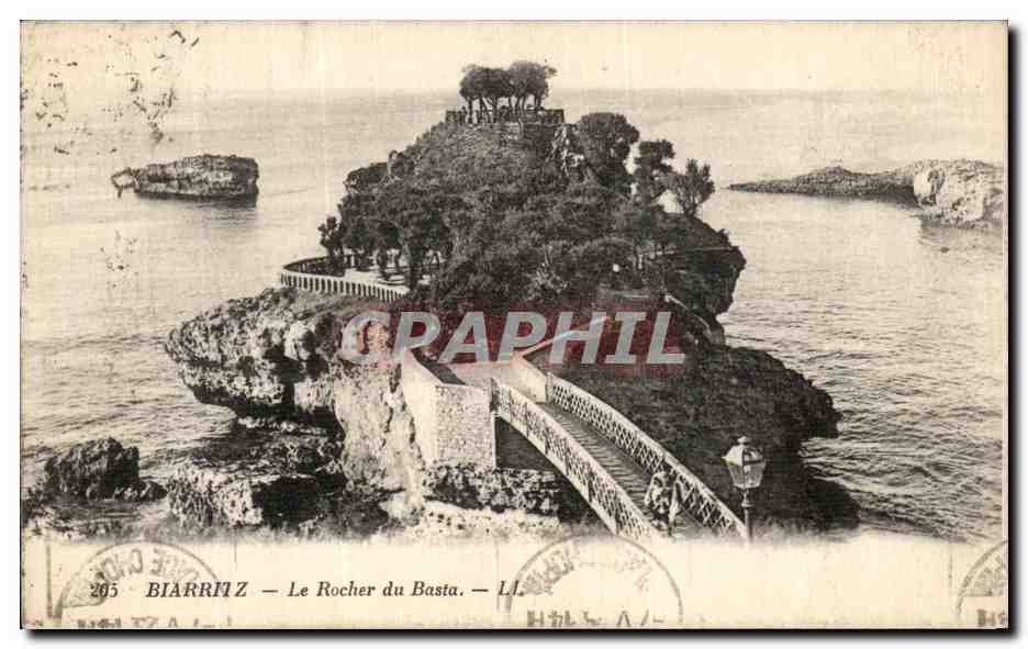 CPA Biarritz Le Rocher du Basta