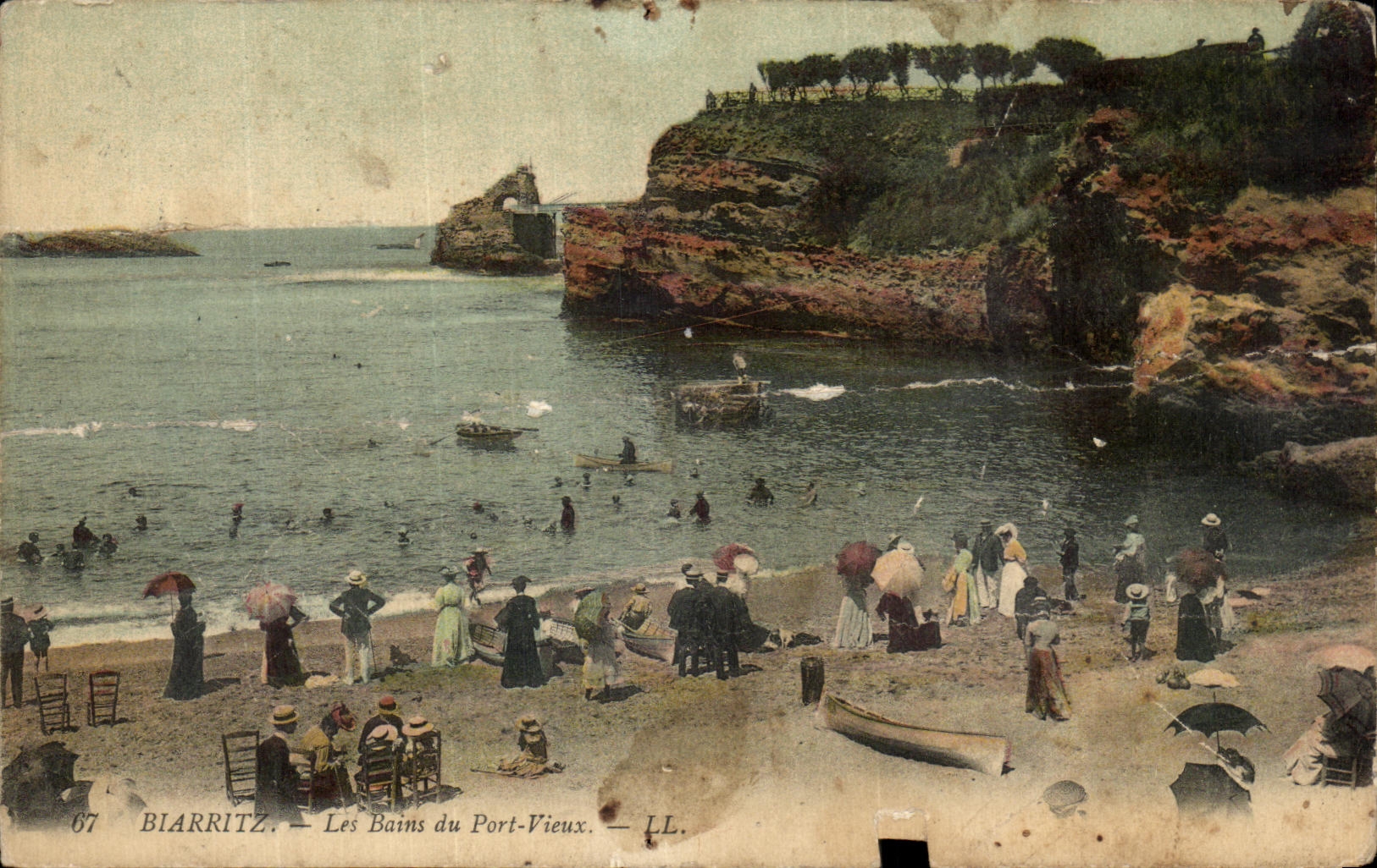 CPA Biarritz Les Bains Du Port Vieux 