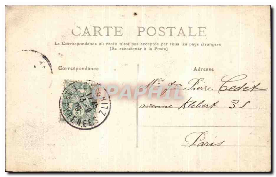 CPA Biarritz Baiser FEmme — Verso