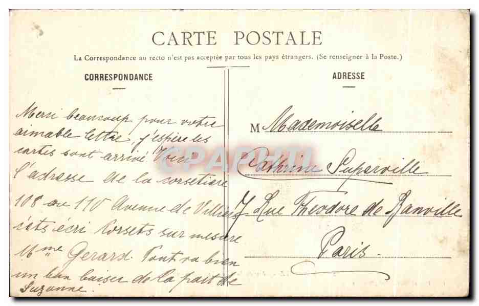 CPA Biarritz Cote de La Chambre D Amour  — Rückseite
