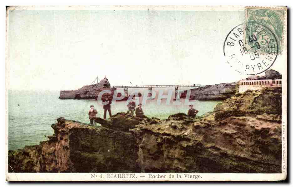 CPA Biarritz Rocher de La Vierge 