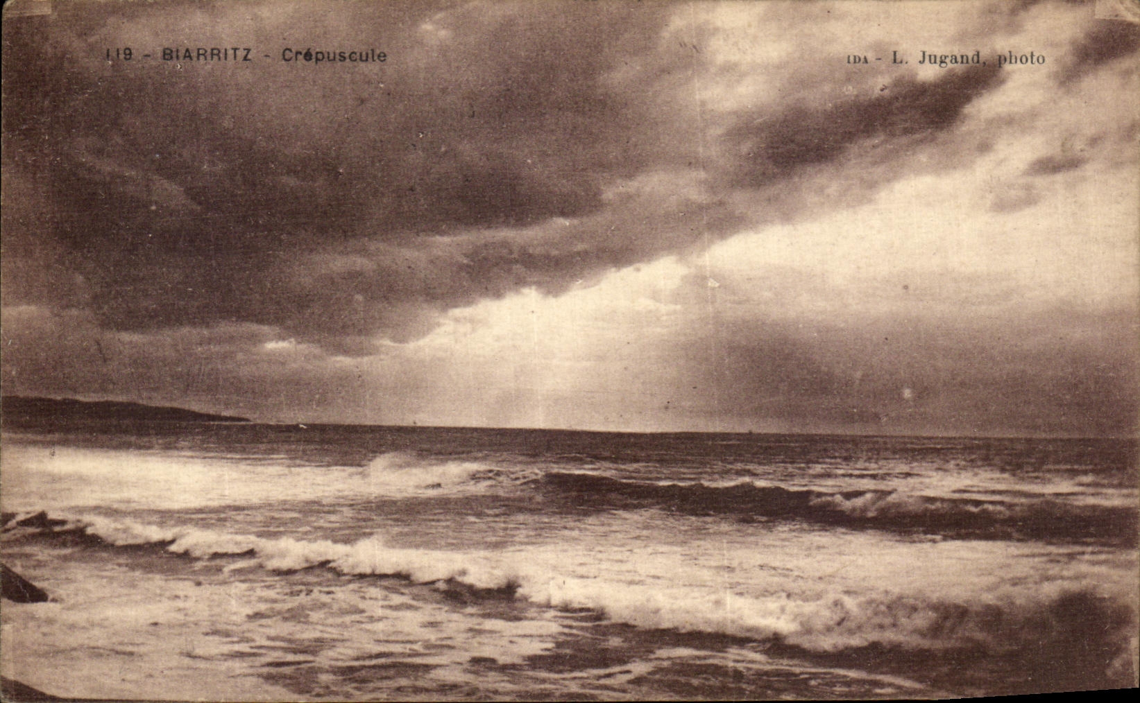 CPA Biarritz Crepuscule