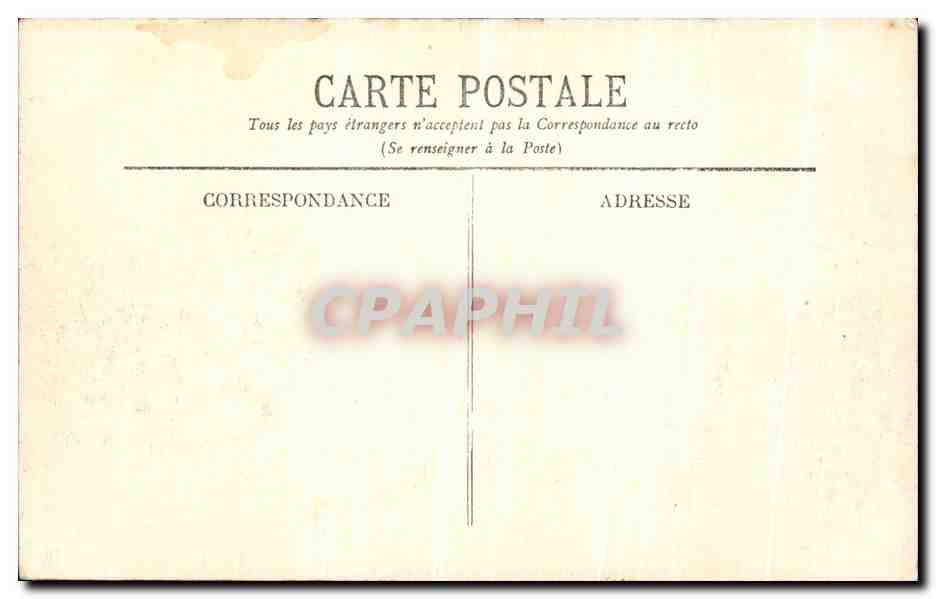 CPA Biarritz Le Rocher de La Vierge Coucher de Soleil  — Verso