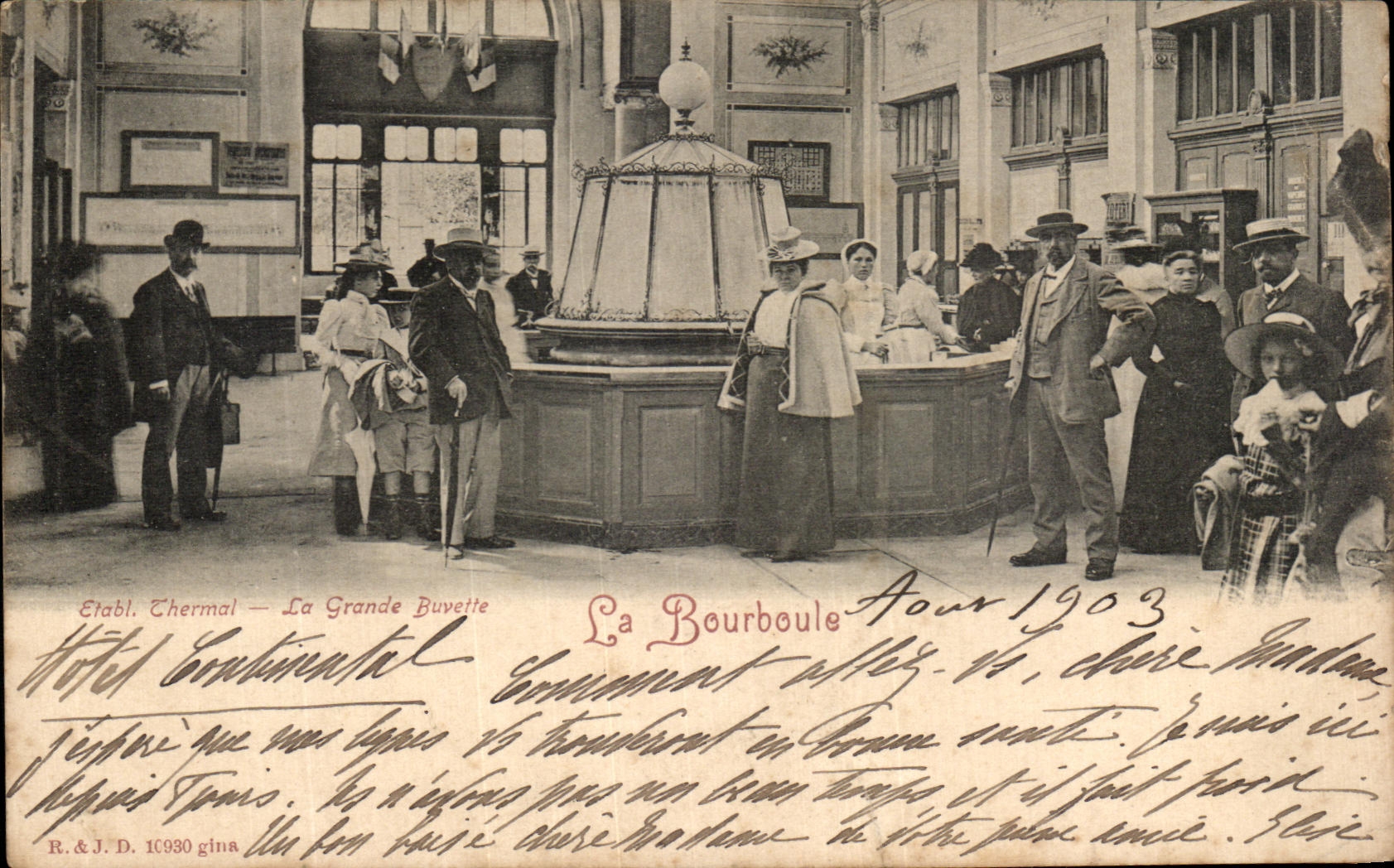 CPA La Bourboule Etablissement thermal La grande buvette 