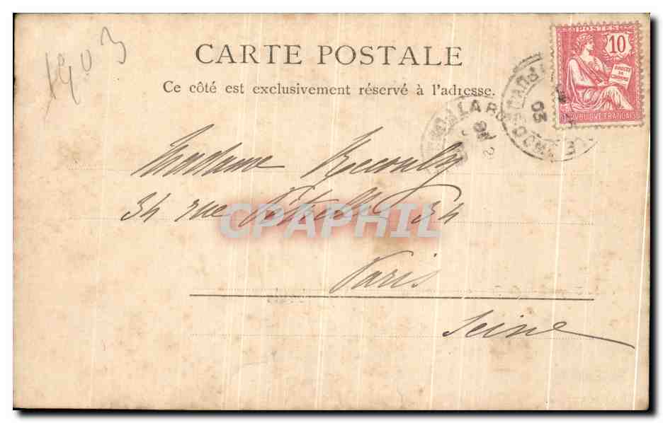 CPA La Bourboule Etablissement thermal La grande buvette  — Rückseite