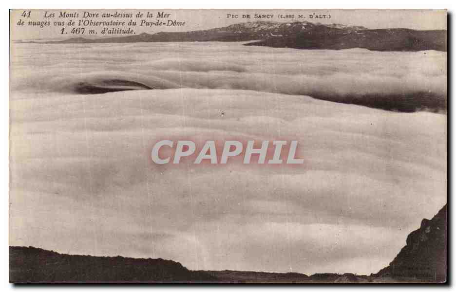 CPA Le Mont Dore au dessus de La Mer 