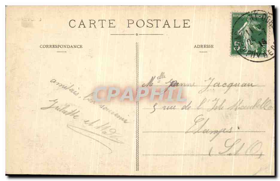 CPA Mont Dore Vue Generale La Vallee du Sancy  — Verso
