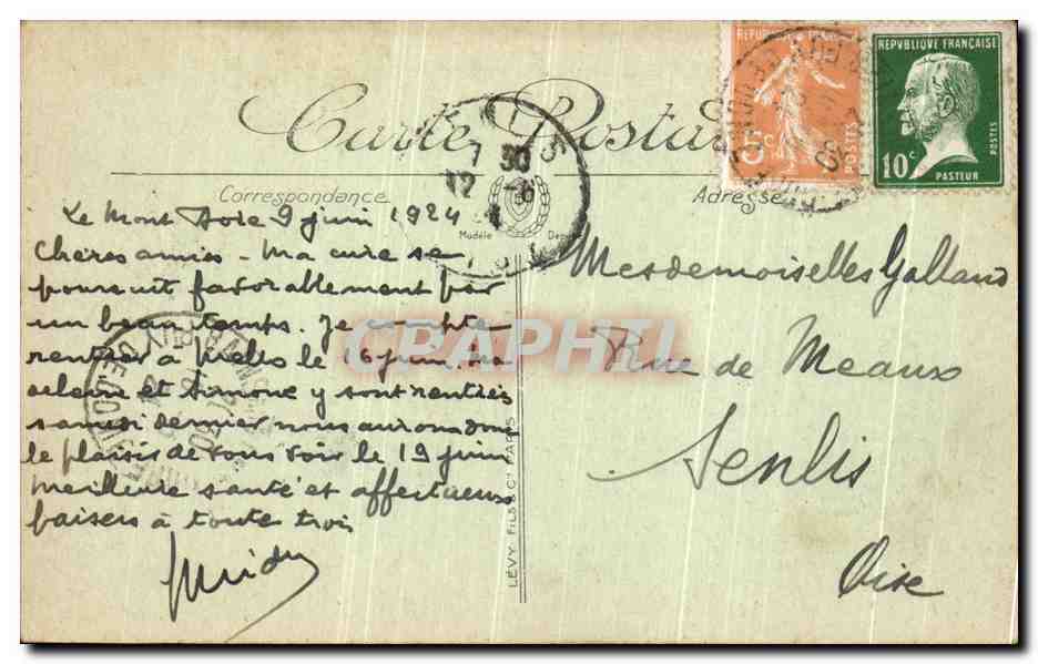 CPA Le Mont Dore Le Puy de L Angle  — Verso