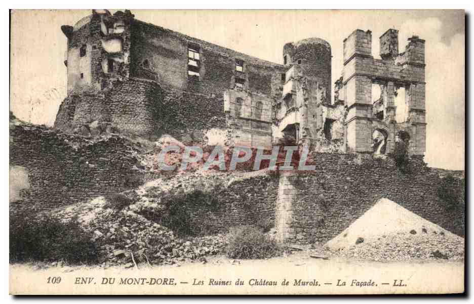 CPA Environs du Mont Dore Les Ruines du Chateau de Murols 