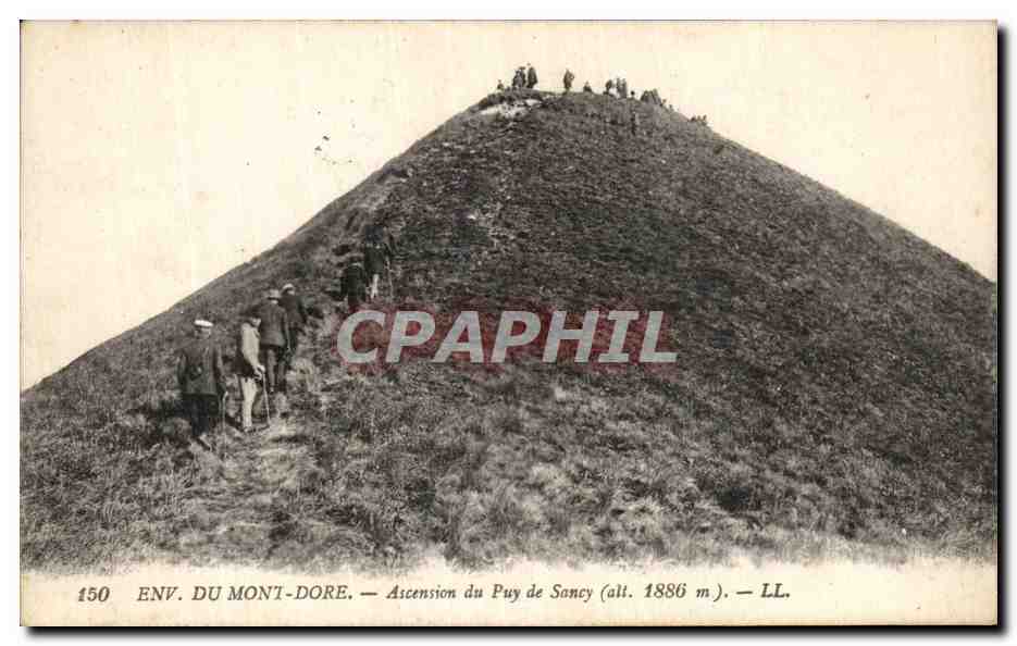 CPA Environs du Mont Dore Ascension de Puy de Sancy 