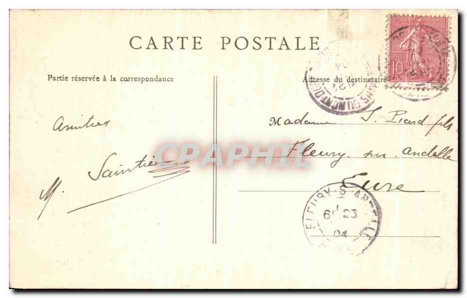 Vallée du Mont-Dore — Vue générale — B. F., Paris — Verso