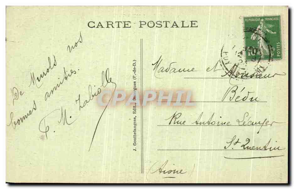 Murols — Vue générale — G. D'O. - L'Auvergne, n°3 — Verso