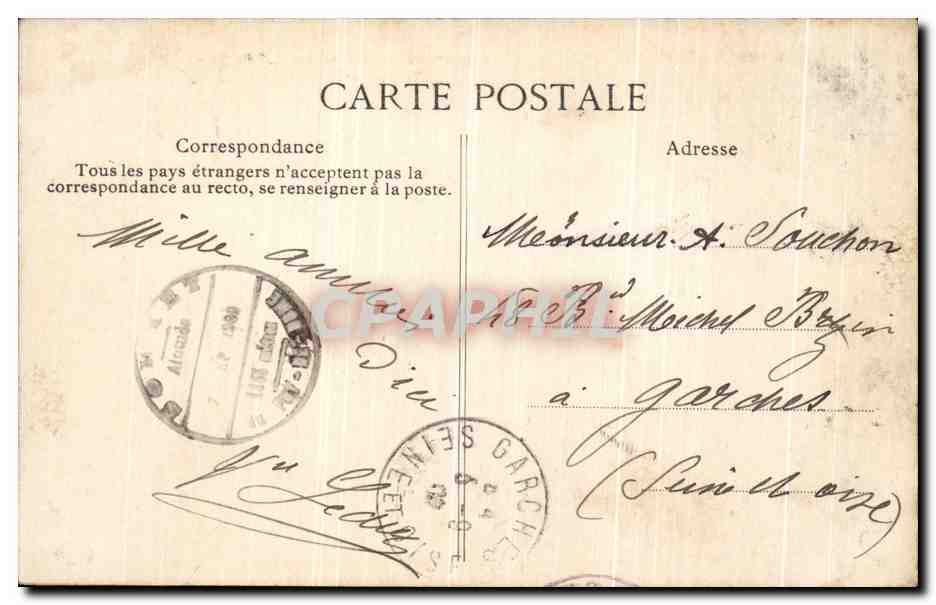 Arrivée au sommet du Puy-de-Dôme — 1944 — L'Auvergne pittoresque — Verso