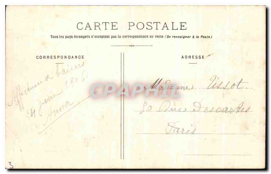 CPA Chateau De Maulmont Rendez vous de chasse — Rückseite