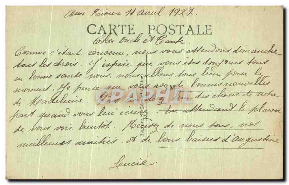 CPA Chapdes Beaufort La statue Jeanne d arc — Reverso