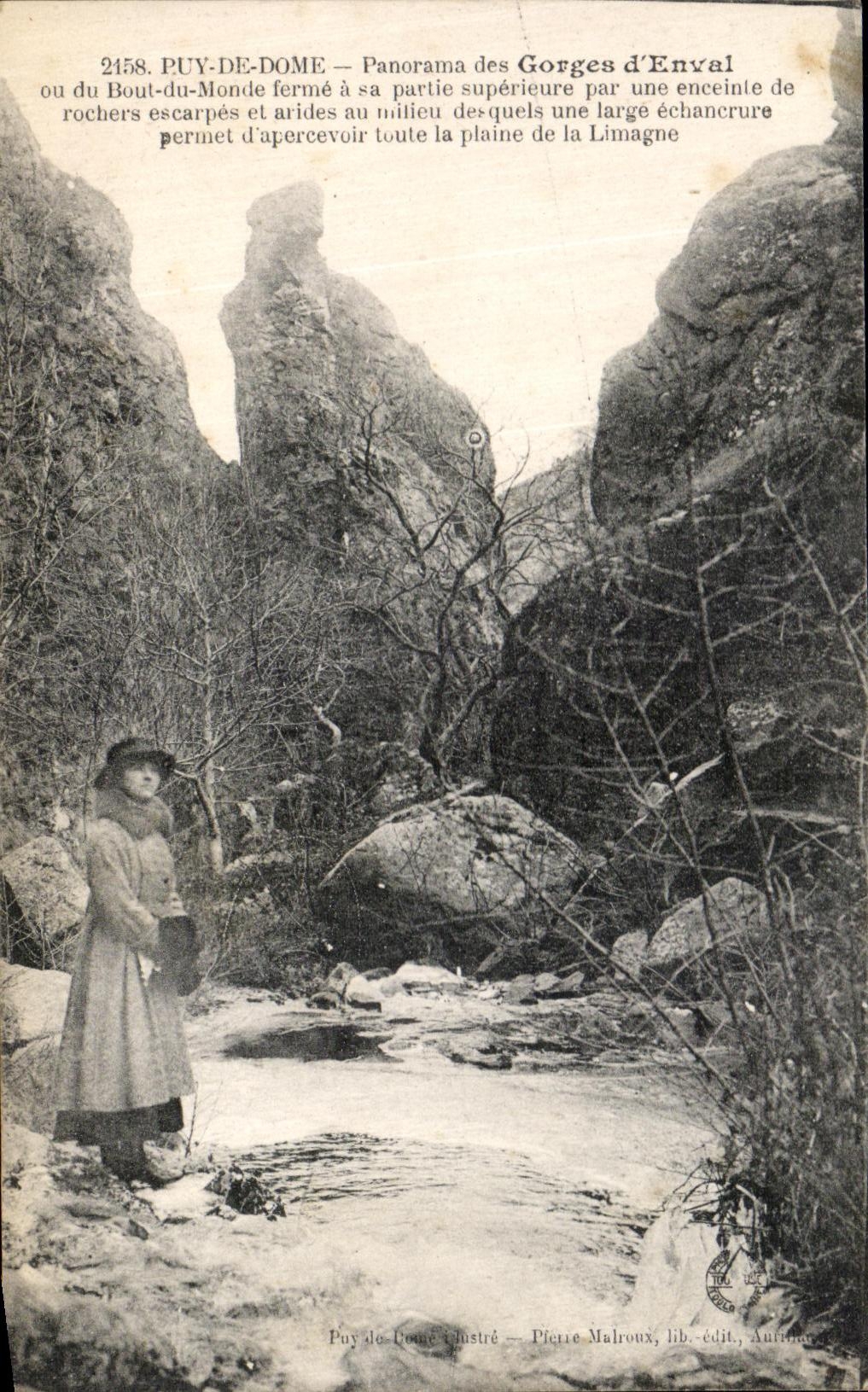 Puy-de-Dôme — Panorama der Gorges d'Enval oder du Bout-du-Monde — Pierre Malroux, Verlag, Autun