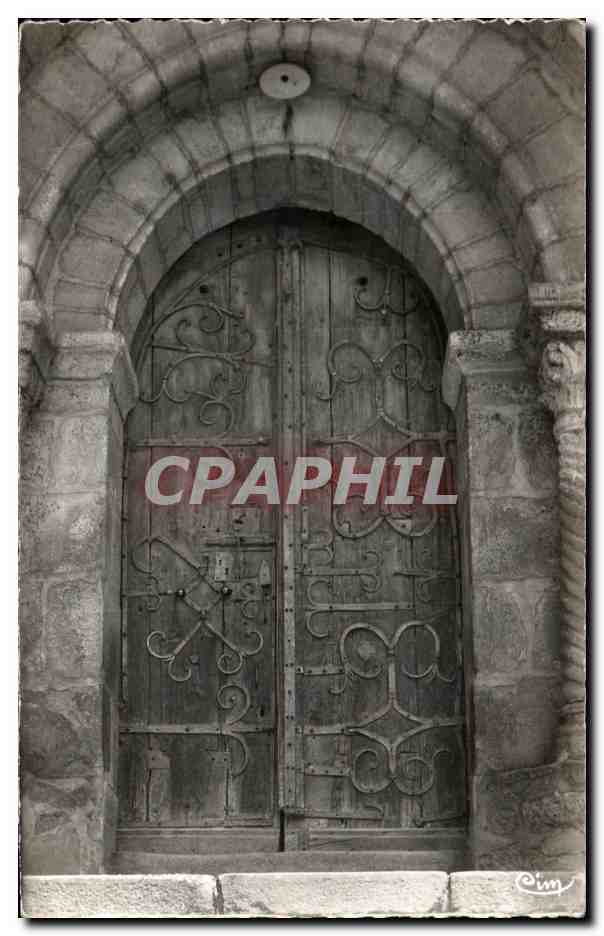 Portail de l'église — Dore-l'Eglise (P.-de-D.) — Photographie Véritable Combier