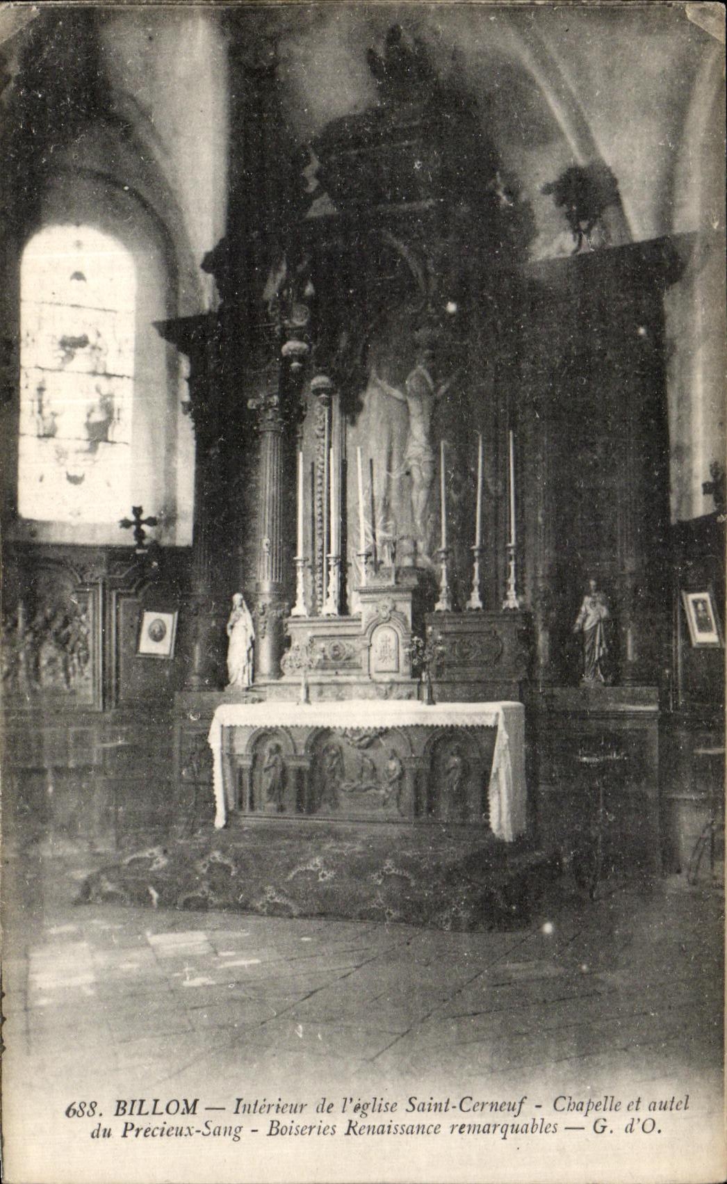 CPA Billom Interieur de L Eglise Saint Cerneuf 