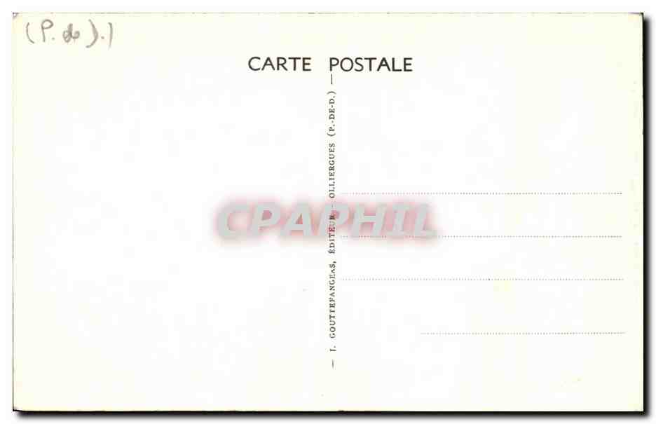 CPA Riom Le Vierge de L Eglise du Marthuret  — Rückseite