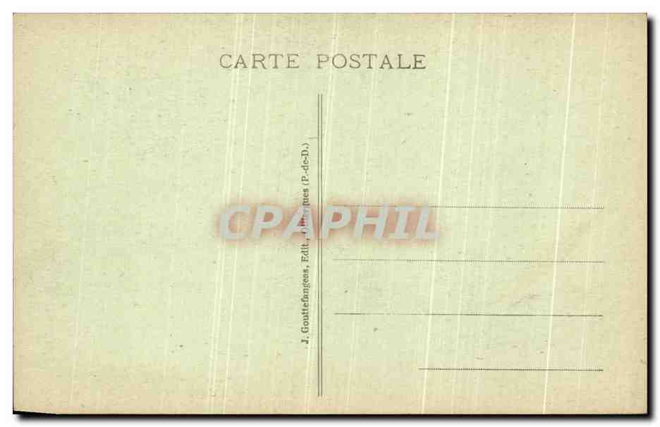 CPA Riom Cour de L Hotel de Ville  — Rückseite