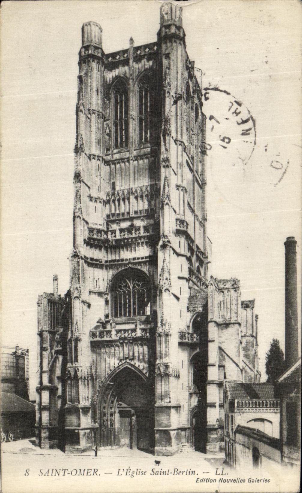 CPA Saint Omer L Eglise Saint Bertin 
