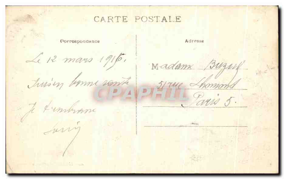 CPA Hesdin Vue Generale Prise du Beffroi — Back
