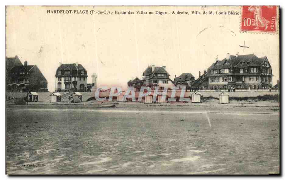 CPA Hardelot Plage Partie des Villas en Digue 