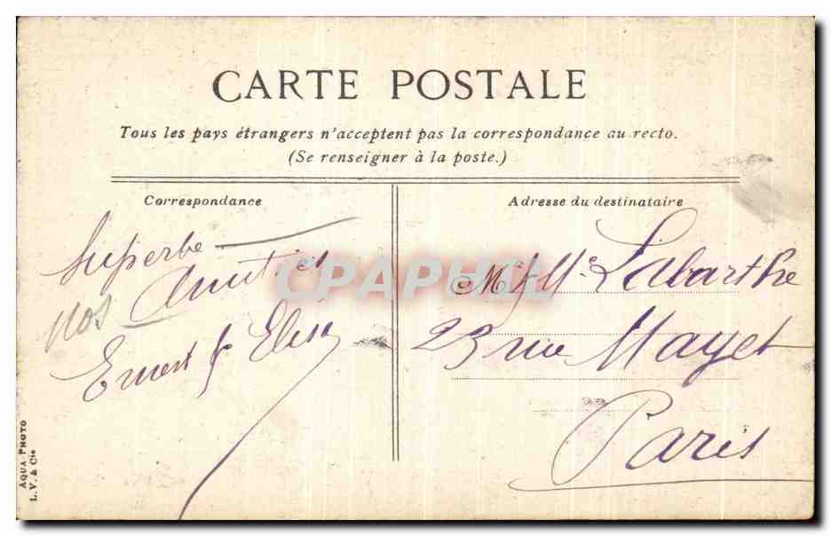 PARIS-PLAGE - Porte rustique. Un coin du Parc. — Rückseite