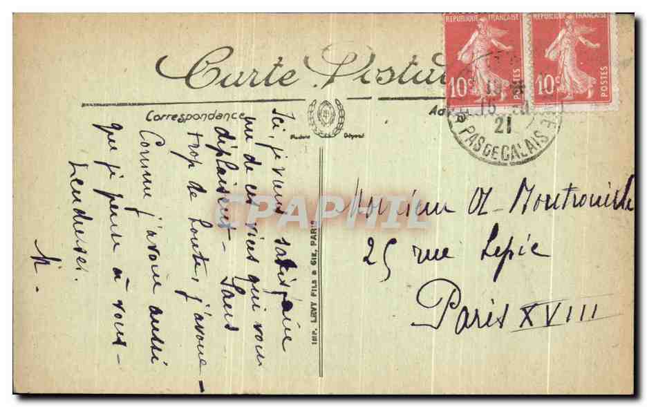 Le Touquet-Paris-Plage — Casino de la Forêt — La Terrasse — LL. n°90 — Back