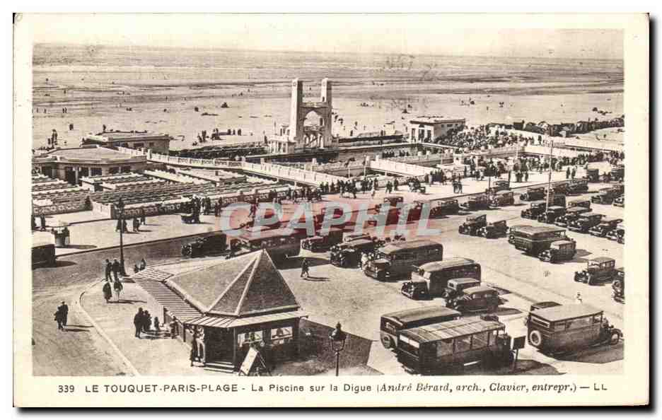 CPA Le Touquet Paris Plage La Piscine Sur La Digue 